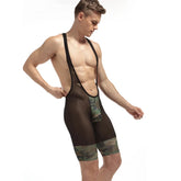 Men's Camouflage Mesh Jumpsuit Performance Costume